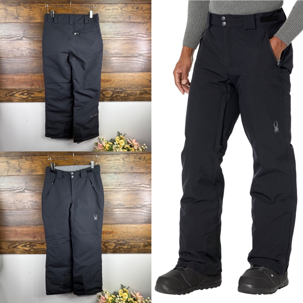 Spyder Black Insulated Snow Ski Snowboard Pants Size S